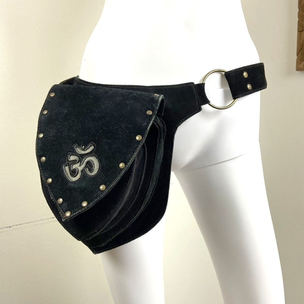 Black Crossbody Bag with Embellishments